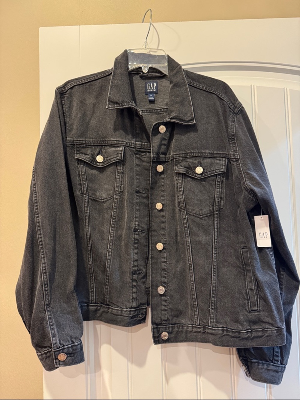 Gap women’s denim black jacket size XXL BNWT